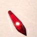 Ruby Red Crystal Drop Glass Focal Bead, Pendant