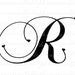 Letter R Hearts 288 Digital Download Alphabet Initial Name