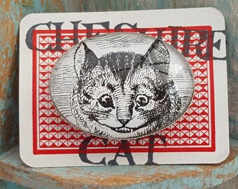 Alice in Wonderland Cheshire Cat Brooch