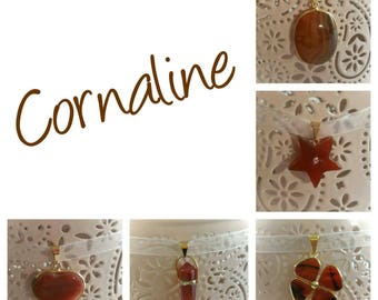 Lucky Carnelian Pendant Necklace