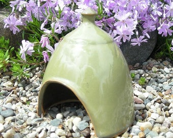 Mini Toad House , Fairy Garden Hut , Toad Abode , Garden Art , by Jon Whitney Pottery