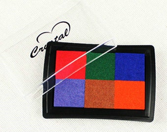 6 Colors Water-Based Ink Pad Ver. 01 (3 x 2.2in)