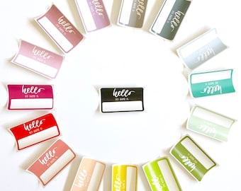 Hello My Name Is .... Baby Introduction and Name Announcement Sticker