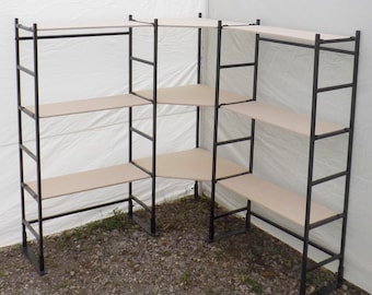 Corner Shelves -Craft show display - Portable shelves - art show display - tradeshow booth display shelves