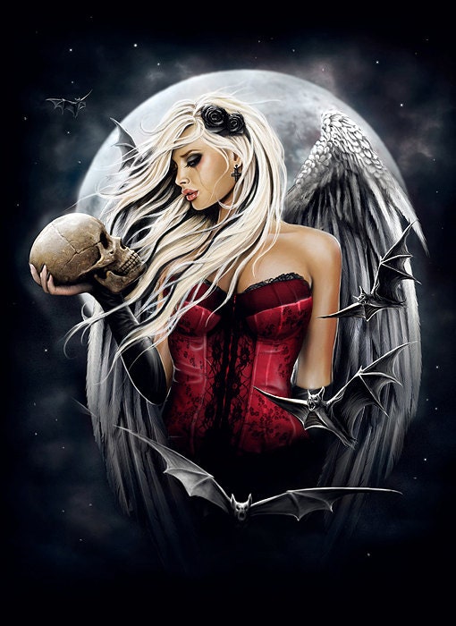 Angel of death gothic fantasy artprint