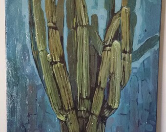 Saguaro Cactus Painting