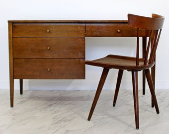 Mid Century Modern Paul McCobb Planner Group Winchendon Desk & Chair 1950s
