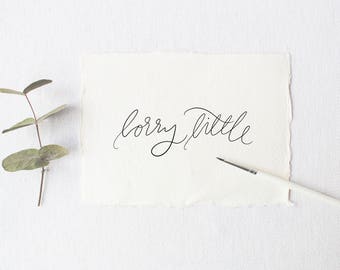Custom Calligraphy Logo, Hand Lettered Logo, Photography Logo, Branding, Business Logo
