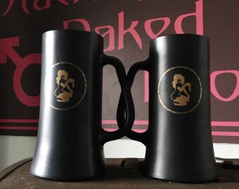 1960's Pair of Playboy Club Femlin Mugs