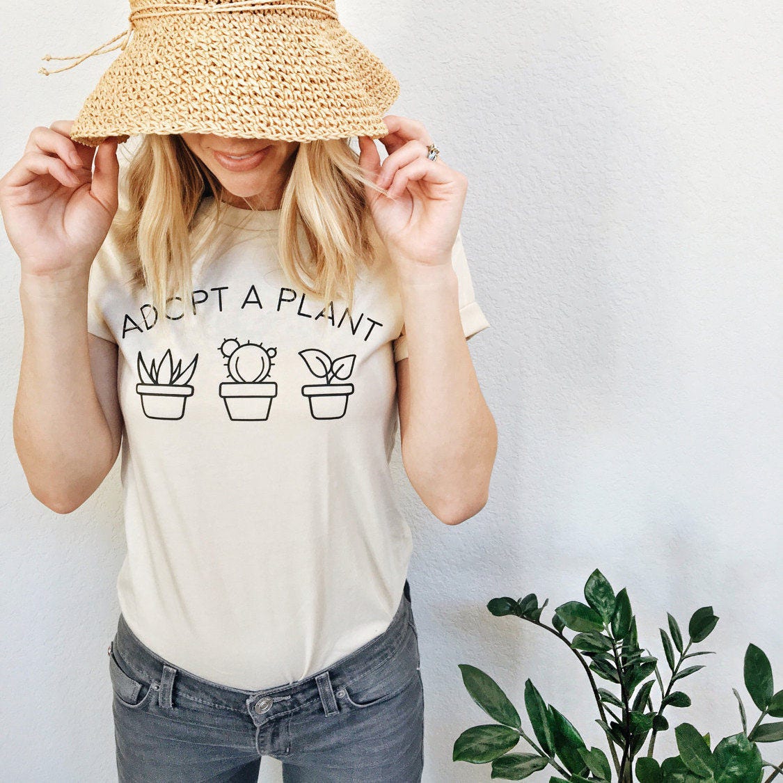 plant lady magnolia shirt