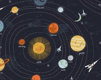 Space nursery Solar system sheets Outer space crib bedding Baby bedding Space bedding Space crib sheet Space kids room Planet bedding