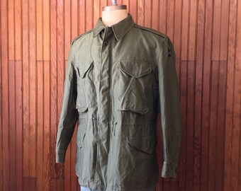 M-51 Medium Short U.S. Military Field Jacket Fatigue Men's Vintage 50s M-65