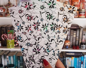 Floral Bookmark with Ribbons