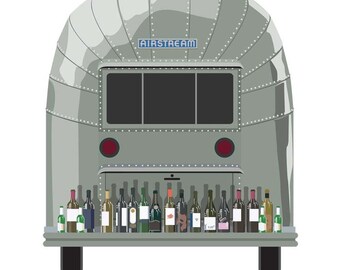 Bumper Bottles, 16"x 20" limited edition archival Giclee print