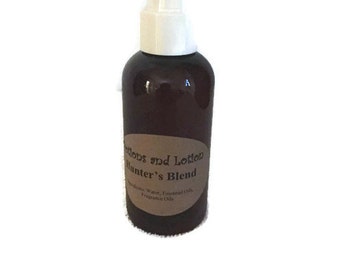 Hunters Blend-Cover Spray-All Natural-Dirt-Essential Oils-Organic-Handmade-Deer Hunters-Environmentally Safe-PotionsandLotion