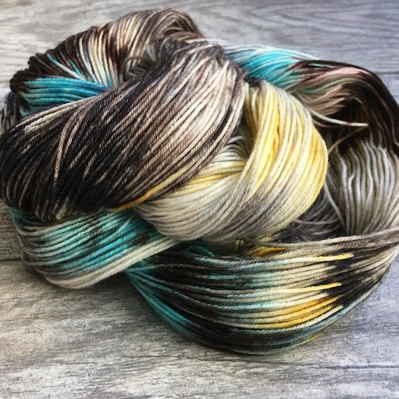 Things I loved - Banded Agate - Hand Dyed Variegated Yarn by WIP Yarns