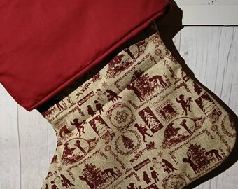 Beautiful handmade Christmas stocking fully lined and padded