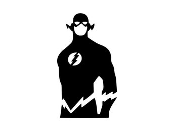 The FLASH Barry Allen Silhouette CW TV Logo Vinyl Decal Bumper