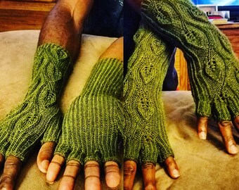 On The Vine fingerless gloves