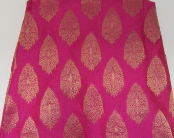 Indian Satin Silk Brocade Dress