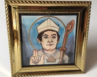 Saint Marcellus of Paris Petite Painting