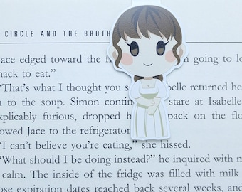 Jane Austen - Magnetic bookmark - Elizabeth Bennet || Pride and Prejudice, book lover gifts, bookmark, bookish, bookmarks, mr darcy