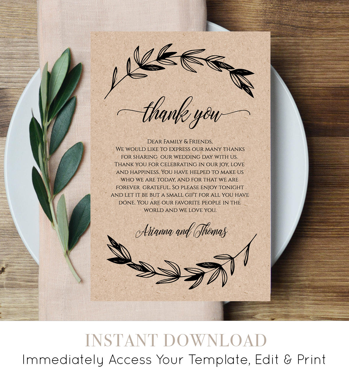 Thank You Notes Templates