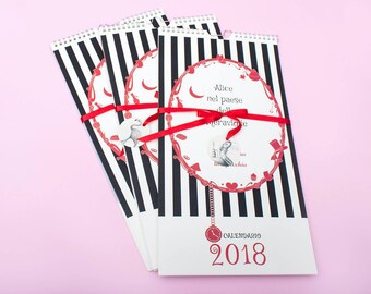 Calendar from Wall Alice in Wonderland 2018