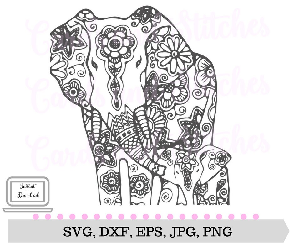 Download Elephant Mandala SVG Baby Elephant SVG Mandala SVG