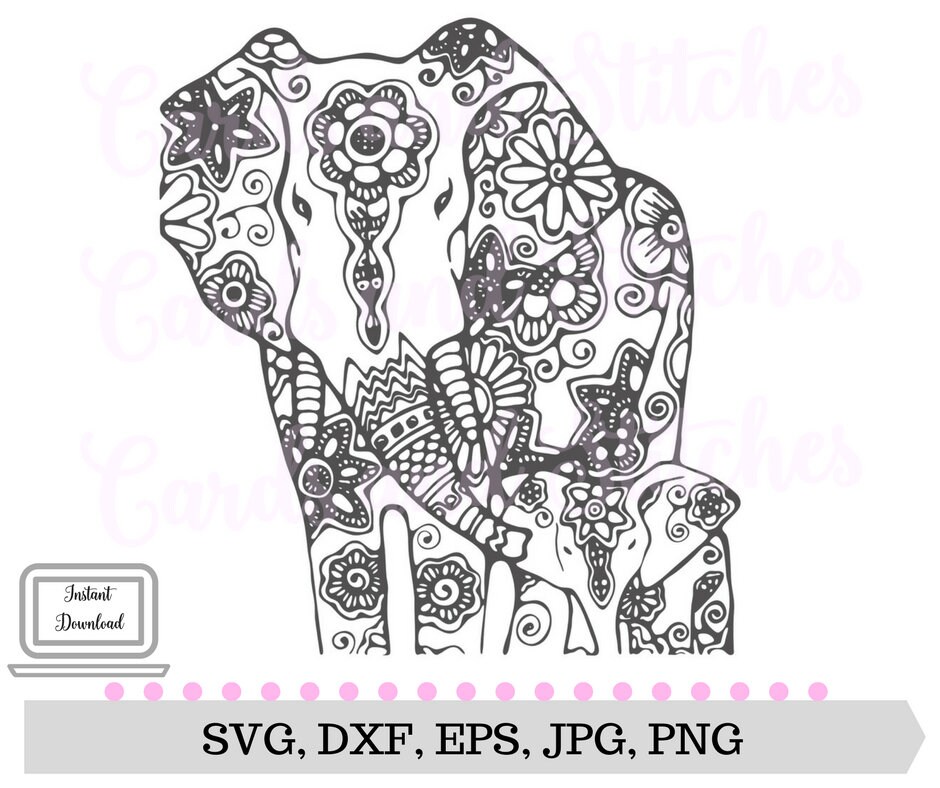 Free Free Cricut Mandala Elephant 678 SVG PNG EPS DXF File