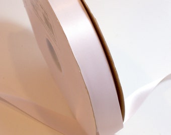 Pink Ribbon, Double-Faced Pink Satin Ribbon 7/8 inch wide x 7 yards, Offray Pink Sand Ribbon