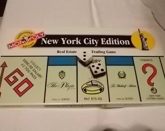 1995 Monopoly NYC edition New York City