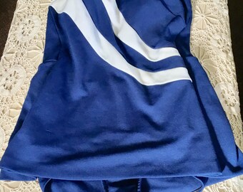 1950’s Vintage Blue & White Skirted Swimsuit