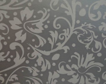 Vintage 1960s Gift Wrapping Silver Swirl Wedding & Anniversary Gift Wrap Paper All Occasion Silver Gift Wrap 1 Sheet