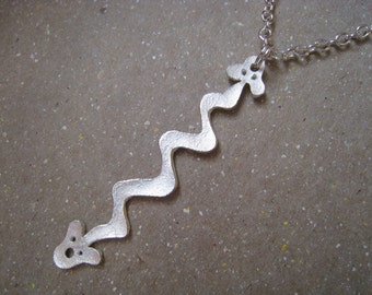 Artifact Inspired Yaya Mama Stele Fine Silver Pendant - Serpent Pendant
