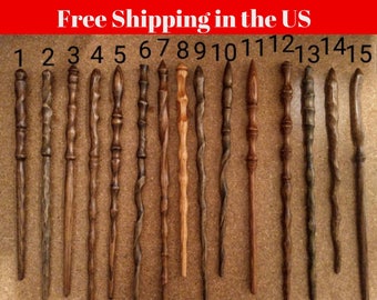 Pick Your Magic Wand and Color / custom wand / cosplay wand / wizard wand / custom lengths available / costume wand / BEST SELLING ITEMS