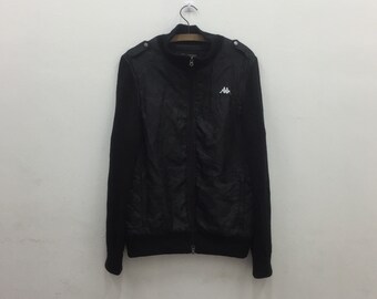 VTG KAPPA Camo Strick Pullover Jacke Sz LL