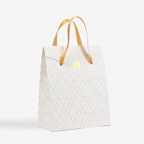 3 Paper shopping bag with ribbon and stickersgift bagsfavor