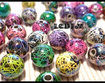* ¤ Set of 12 strands beads * various colors * acrylic - 12mm ¤ * #P33