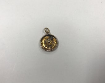 d454 Vintage Original 14K Yellow Gold Mexican Sombrero Hat Charm Pendant
