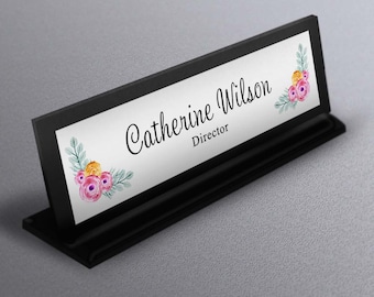 Desk Name Plate, Corporate Gift, Work Decor, Personalized Name Tag, Unique Desk Plate, Wedding gift, coworker gift, Realtor Closing Gift