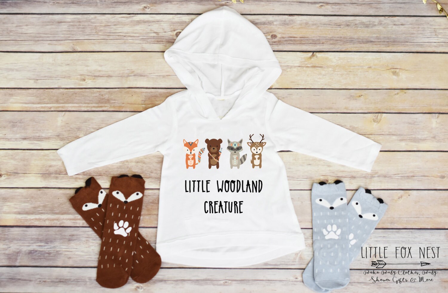 Baby Boy Outfit Woodland Creatures Baby Boy Clothes