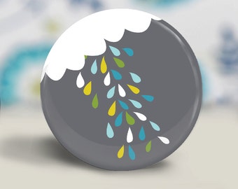 Rain Cloud Pocket Mirror, Make-up Mirror - cute party favor gift