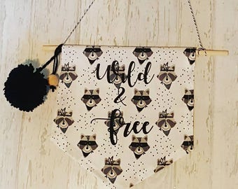 Monochrome Fabric banner pennant