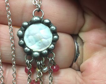 MOP and Sterling Silver Pendant