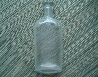 Vintage Clear Glass Bottle