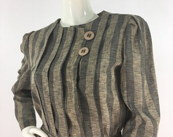 Vintage striped blouse, 70s blouse