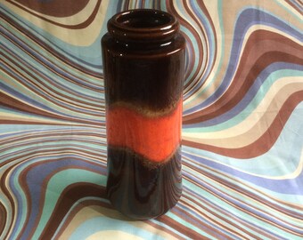 Mid Century Vintage West German Scheurich ‘Lava’ Vase.