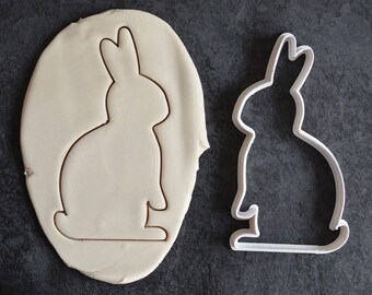 Large Easter Bunny cookie cutter