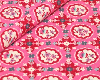 Liz Scott Fabric, Domestic Bliss by Liz Scott for Moda Fabrics, 18072-14 Kitchenette Pink